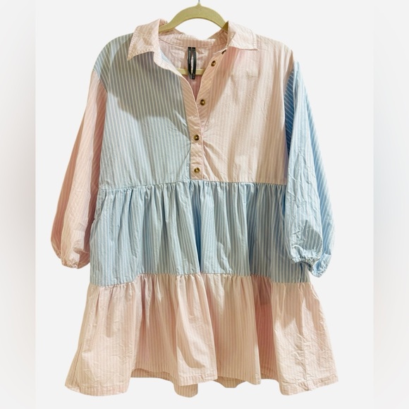 Anthropologie Bettina Tiered Shirt Dress – Size Small – 100% Cotton - Picture 6 of 7